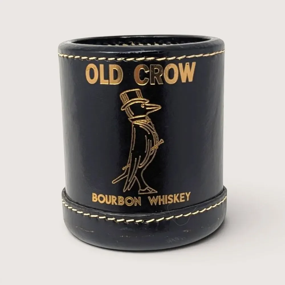 1960s Old Crow Bourbon Whiskey Promotional Dice Cup